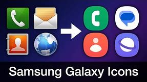 Samsung Galaxy Android Icons Evolution!