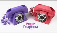 DIY How To Make Paper Telephone | Origami Telephone | Paper Craft | School Crafts