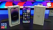 Apple iPhone 14 Pro Purple & Clear Case