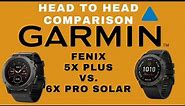 Garmin Fenix 5X+ vs 6X Pro Solar