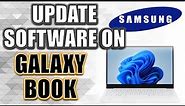 How to Update software on Samsung Galaxy Book Windows 11