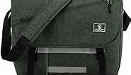 OIWAS Messenger Bag for Men, 15.6 Inch Laptop Crossbody Bags Women Casual Satchel Shoulder Bag College Travel Office Briefcase (15.6 Inch, Dark Green)