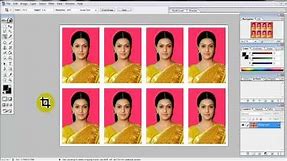 create Passport size Photo in adobe Photoshop 7.0