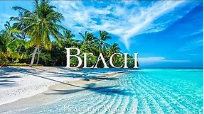 Tropical Beach 4K Relaxation Film - Relaxing Piano Music - Natural Landscape