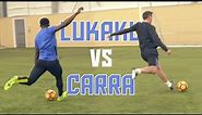 Romelu Lukaku vs Jamie Carragher! | Striker Masterclass
