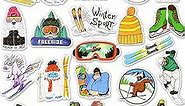 Ski Stickers and Decals Skiing Stickers Ski Helmet Stickers Snowboard Stickers and Decals Sports Stickers Winter Stickers for Kids(50 Pcs)
