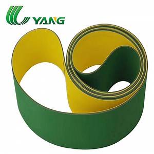 [Hot Item] Open End or Endless Yellow-Green High Speed Nylon Sandwich Transmission Flat Belt