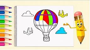 Easy Balloon Drawing Tutorial for Kids | Fun Art for Children