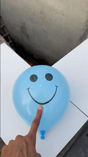 Experiment: Will a water balloon explode if it rolls down from a tall building? 💥🎈 #balloon