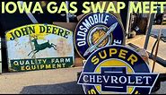 2023 IOWA GAS EVENT- GAS STATION SIGNS , OLD ADVERTISING, OIL CANS, ANTIQUE GAS PUMPS