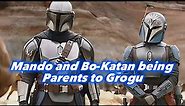 Mando and Bo-Katan being parents to Grogu l The Mandalorian Season 3