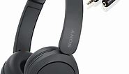 Sony Headphones Wireless Bluetooth, Over-Ear Headphones, On-Ear Headphones with Microphone, Black