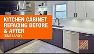 Kitchen Cabinet Refacing Before & After | The Home Depot Canada