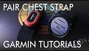 Garmin Connect - How To Pair a Garmin Heart Monitor Chest Strap - GARMIN HRM RUN