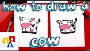How To Draw A Cartoon Cow