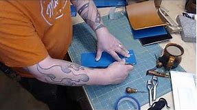 Making a Leather Tablet Case with Notepad and Kickstand