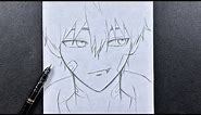 Anime vampire | how to draw anime boy vampire step-by-step
