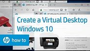 Create a Virtual Desktop on HP Computers With Windows 10 | HP Computers | HP Support