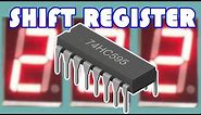 How to use 74HC595 Shift registers to control mulitple 7 segment displays
