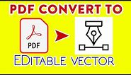 PDF convert to Vector Tutorial