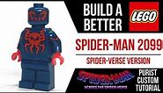 HOW TO Build a Better LEGO SPIDER-MAN 2099 Minifig (Across the Spider-Verse)