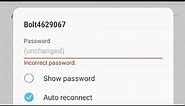 Fix WiFi Incorrect Password But it's Correct Problem | WiFi Incorrect Password Problem Solve