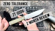 2 months review of the Zero Tolerance ZT0006 fixed blade knife