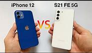 iPhone 12 vs S21 FE 5G Detailed Comparison & Review | Which Gives More Value in 2022? (HINDI)