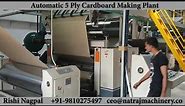 Automatic 5 Ply Cardboard Making Plant