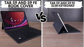 Samsung Galaxy Tab S9/S9 FE Keyboard Review: Slim vs Book Cover