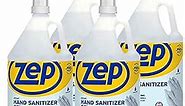 Zep Instant Hand Sanitizer Gel 70% Alcohol - 1 Gallon (Case of 4) ECZUIHSG128 - Pump Included - Exceeds CDC Guidelines - Kills 99.99% of germs