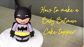 How To Make A Baby Batman Cake Topper