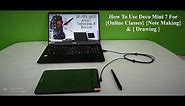 How to use XP-Pen Deco Mini 7 Graphic pen tablet | Driver installation | Pen settings | Work area