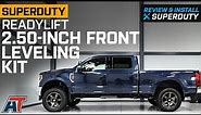 2011-2022 4WD F-250 ReadyLIFT 2.50-Inch Front Leveling Kit Review & Install