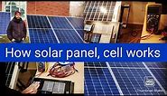 How solar panel, solar cell works practically....Internal structure of solar panel