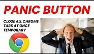 Google Chrome Extensions and Amazing Panic Button Extension