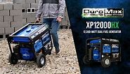 DUROMAX 12000/9500-Watt Dual Fuel Electric Start Gasoline/Propane Portable Home Power Back Up Generator with CO Alert Shutdown XP12000HX