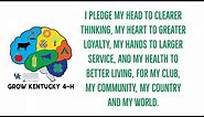 Welcome to 4-H: The 4-H Pledge