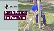 How to Set Fence Posts