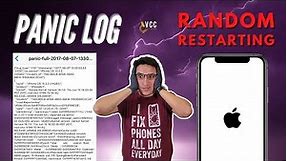 Is Your iPhone Restarting? How To Fix. Panic Logs & Troubleshooting Tutorial