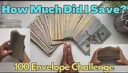 Unstuffing My 100 Envelope Challenge - How Much Did I Save? #100envelopechallenge #cashstuffing