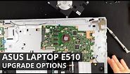 ASUS laptop E510 - DISASSEMBLY and UPGRADE OPTIONS