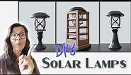 How To Make Your Own Solar Lamps | Creative Solar Light Ideas | DIY Solar Lantern | Patio Decor