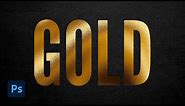 How to Create a Gold Foil Effect in Photoshop