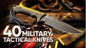 40 Ultimate Military Tactical Knives for Survival & Self Defense