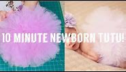 Easy Tutu in 10 Minutes! Newborn Tutu DIY