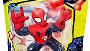 Heroes of Goo Jit Zu Spider-Man Licensed Marvel, Super-Sized, Huge 8" Tall Spider-Man | Twist, Squish, and Stretch up to 3X its Size, Multicolor (41081)