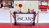 The Oscars Party Decor Ideas | DIY Stanchion | DIY Oscar Statue