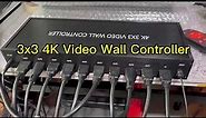 3x3 HDMI video wall controller 4K Video Wall