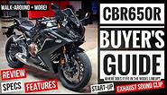 New Honda CBR650R Review of Specs, Changes Explained, Exhaust sound + more! | CBR 650 R Walkaround